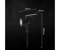 V-TAC LED sodo šviestuvas 2W IP65 saulės energija 3000K