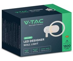 V-tac 14W LED sieninis šviestuvas, baltas, 4000K