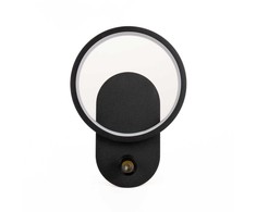 V-tac 14W LED sieninis šviestuvas, juodas, 3000K