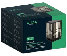 V-tac Pastatomas lauko šviestuvas, E27, juodas, IP65