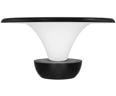 20W LED lauko šviestuvas su saulės baterija, juodos/baltos sp., 3000/4000/6000K