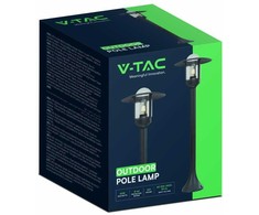 V-tac Pastatomas lauko šviestuvas, E27, juodas