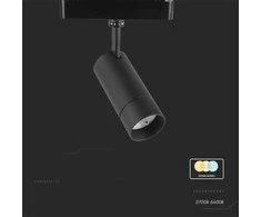 V-tac 8W LED akcentinis SMART šviestuvas į magnetinius bėgelius, juodas, 2700/6400K
