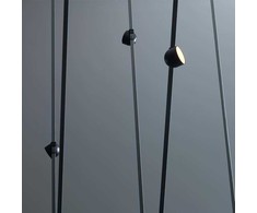 V-tac 12W LED pakabinamas šviestuvas, juodu korpusu, 3000K, tvirtinamas ant 48V magnetinio dirželio