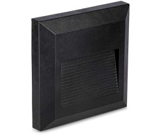 V-tac 2W LED paviršinis šviestuvas, juodas, 3000K, IP65