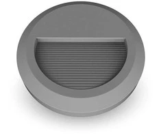 Bikuvalt 2W LED apvalus šviestuvas, pilkas, IP65, 3000K