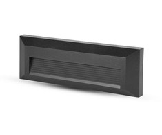V-tac 3W LED paviršinis šviestuvas, juodas, 3000K, IP65