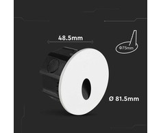 3W LED įleidžiamas sieninis šviestuvas laiptų apšvietimui, juodos/baltos sp., 3000/4200/6400K, IP65