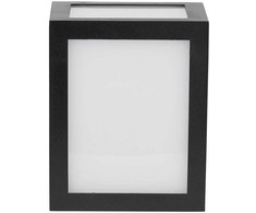 V-tac 12W LED sieninis šviestuvas, juodas, 4000K, IP65
