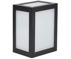 12W LED sieninis šviestuvas V-TAC, juodu korpusu, IP65, 4000K (natūraliai balta)