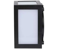 12W LED sieninis šviestuvas V-TAC, juodu korpusu, IP65, 4000K (natūraliai balta)
