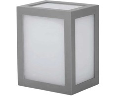 V-tac 12W LED sieninis šviestuvas, pilkas, 4000K, IP65