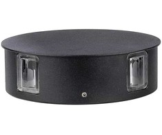 V-tac 4W LED sieninis šviestuvas, juodas, IP65, 3000K
