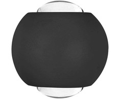 V-tac 2W LED sieninis šviestuvas, juodas, 4000K, IP54