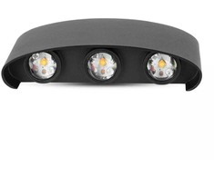 V-tac 5W LED sieninis šviestuvas, juodas, 4000K