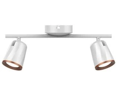 Lubinis šviestuvas Bikuvalt 2 x 6W LED sieninis šviestuvas V-TAC, baltas, 3000K (šiltai balta)