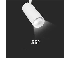 V-tac 40W LED šviestuvas į bėgelius, baltas, 3000/4000/6400K