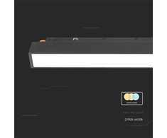 Lubinis šviestuvas V-tac 12W LED SMART šviestuvas į magnetinius bėgelius, juodas, 2700/6400K