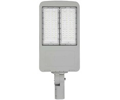 200W gatvės šviestuvas, 4000K (dienos šviesa), su dvejomis 70° lenzėmis