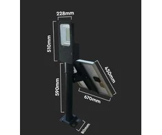Saulės gatvių apšvietimas V-TAC 50W LED IP65 VT-ST200 6000K 4000lm