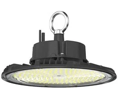 200W LED UFO sandėlio šviestuvas, juodas, 6500K