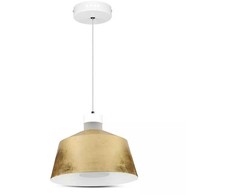 Pakabinamas šviestuvas 7W pakabinamas LED šviestuvas V-TAC, Ø250, aukso spalva, metalas / akrilas, 3000K (šiltai balta)
