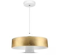 Pakabinamas šviestuvas 7W pakabinamas LED šviestuvas V-TAC, Ø340, aukso spalva, metalas / akrilas, 3000K (šiltai balta)
