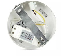 7W pakabinamas LED šviestuvas V-TAC, Ø250, baltas, metalas / akrilas, 3000K (šiltai balta)