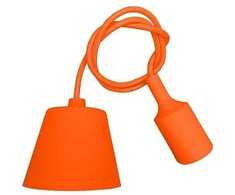 Pakabinamas šviestuvas Pakabinamas LED lemputės E27 laikiklis, oranžinis