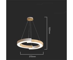 V-tac 32W LED pakabinamas šviestuvas, baltos/rudos sp., 3000K