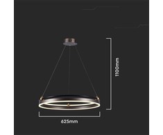 V-tac 30W LED pakabinamas šviestuvas, rudas, 3000K
