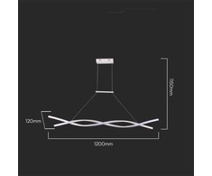 V-tac 30W LED pakabinamas šviestuvas, baltas, 3000K