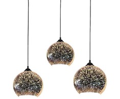 Pakabinamas šviestuvas Pakabinamas LED šviestuvas V-TAC, 3D stiklas, E27, D:250mm.