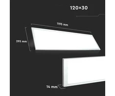 Bikuvalt 29W LED panelė, balta, 4500K, 120x30cm