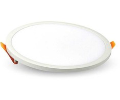 29W LED įmontuojama panelė V-TAC Trimless, apvali (4000K) dienos šviesa