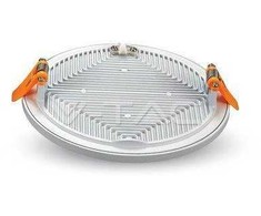 29W LED įmontuojama panelė V-TAC Trimless, apvali (4000K) dienos šviesa