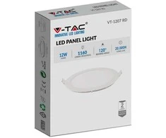 Bikuvalt 12W LED įleidžiama panelė, balta, 4000K, su maitinimo šaltiniu