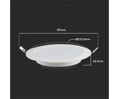 V-tac 18W LED įleidžiama panelė, balta, 6500K