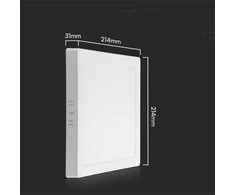 V-tac 18W LED paviršinė panelė, balta, 4000K, SAMSUNG CHIP