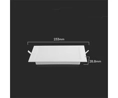 V-tac 18W LED įleidžiama panelė, balta, 4000K, SAMSUNG CHIP
