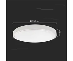 Sieninis šviestuvas V-tac 18W LED paviršinis šviestuvas, baltas, 3000K, IP44