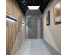 Lubinis šviestuvas V-tac 36W LED paviršinis šviestuvas, kvadratinis, juodu korpusu, 4000K, IP44, su judesio davikliu