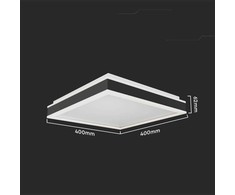 Lubinis šviestuvas V-tac 38W LED paviršinis šviestuvas, juodos/baltos sp., 4000K