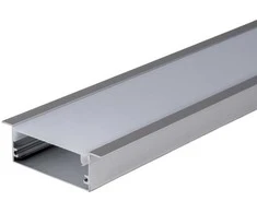 V-tac LED įleidžiamas profilis su dangteliu, sidabro sp., 2m