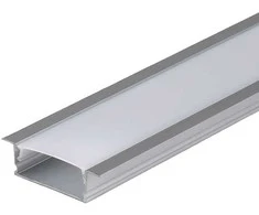 V-tac LED įleidžiamas profilis su dangteliu ir montavimo priedais, sidabro sp., 2m