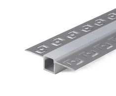 LED juostos profilis V-TAC, aliuminis, 2m, siauras, baltos spalvos.
