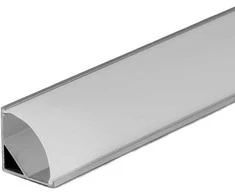 LED juostos profilis V-TAC, aliuminis, 2000x15.8x15.8mm, baltos spalvos.