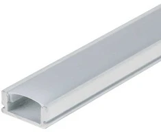 Sieninis šviestuvas LED paviršinis profilis V-TAC, su dangteliu ir užbaigimais, baltas, 2000x17.4x7mm