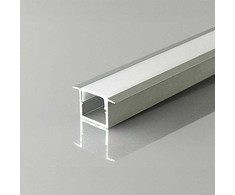 LED įleidžiamas profilis su dangteliu, sidabro sp., 2000x12x10mm