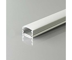 LED paviršinis profilis su dangteliu, sidabro sp., 2000x13.2x7mm
